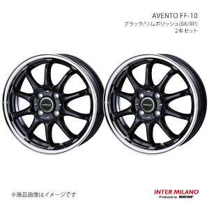 INTER MILANO �C���^�[�~���m AVENTO FF-10 �z�C�[�� 2�{�Z�b�g �J���[�� �A�N�V�I NRE/NKE/NZE16�n 2017/10�`�y15×5.5J 4-100 INSET43 BK/RP�z