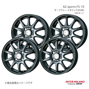 INTER MILANO �C���^�[�~���m AZ sports FS-10 �z�C�[�� 4�{�Z�b�g�y12×3.50B 4-100 INSET44 �_�[�N�O���[���^���b�N�z