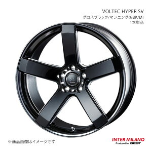 INTER MILANO �C���^�[�~���m VOLTEC HYPER SV �z�C�[�� 1�{�P�i�y20×8.5J 5-114.3 INSET35 �O���X�u���b�N/�}�V�j���O�z