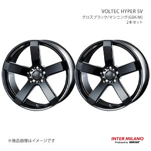 INTER MILANO �C���^�[�~���m VOLTEC HYPER SV �z�C�[�� 2�{�Z�b�g�y20×8.5J 5-120 INSET40 �O���X�u���b�N/�}�V�j���O�z
