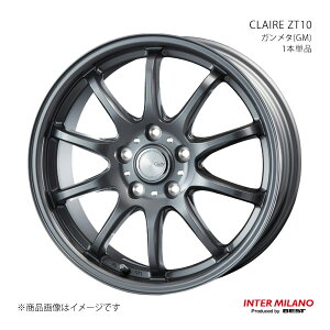 INTER MILANO インターミラノ CLAIRE ZT10 ホイール 1本単品【16×6.5J 5-114.3 INSET48 ガンメタ】