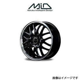 MID ヴァーテックワン EXE10 アルミホイール 4本 デリカミニ B3#系(15×4.5J 4-100 INSET45 グロッシーブラック/リムポリッシュ)VERTEC ONE EXE10