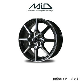 MID ユーロスピード S810 アルミホイール 4本 N-VAN JJ系(12×4B 4-100 INSET43 ダークガンメタリックポリッシュ)EUROSPEED S810