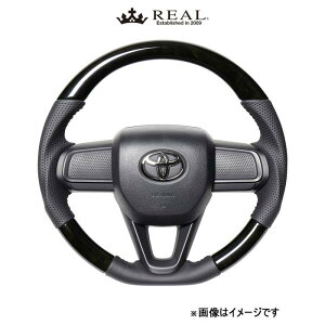 レアル ステアリング オリジナルシリーズ(ブラックウッド)ハイゼット カーゴ S700V/S710V DIB-BKW-BK REAL