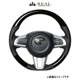 レアル ステアリング オリジナルシリーズ(ブラックウッド)ルーミー 900系 M90-BKW-BK REAL