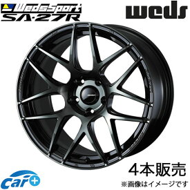 ウェッズスポーツ SA27R クロストレック GU系 18インチ アルミホイール 4本 ウォースブラッククリア 0074174 WEDS WedsSport SA27R