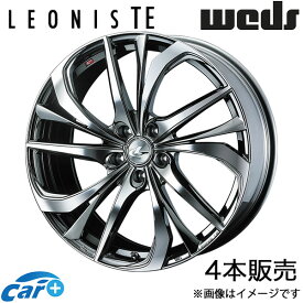 レオニスTE シビック FC1/FK7 18インチ アルミホイール 4本 ブラックメタルコート/ミラーカット 0038778 WEDS LEONIS TE
