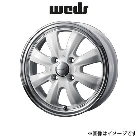 ウェッズ グラフト 8S アルミホイール 4本 タント L370系 15インチ ホワイト/リムポリッシュ 0040955 WEDS GYRAFT 8S