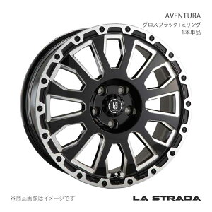 LA STRADA ���E�X�g���[�_ AVENTURA �A�x���`���� �A���~�z�C�[�� 1�{�y17×7.0J 5-114.3 +38 �O���X�u���b�N+�~�����O�zLA770K38GBM