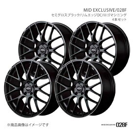 MIDエクスクルーシブ/028F アルミホイール4本セット【18×8.0J 5-112 INSET45 SBR】MID EXCLUSIVE/028F M654880563450390×4
