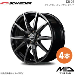 SCHNEIDER/DR-02 ANA(X-URBAN/CROSSOVER܂)(GR SPORT܂) 10n zC[4{Zbgy15×5.5J 4-100 INSET43 ubN|bV{ubNNAz