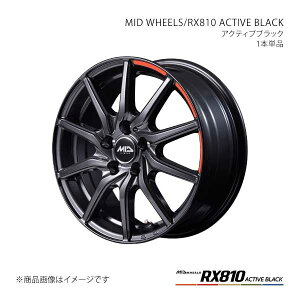 MID WHEELS/RX810 ACTIVE BLACK �C���v���b�T�X�|�[�c GP3 �A���~�z�C�[��1�{�y15×6.0J 5-100 INSET45 ABK�zY256560533450300