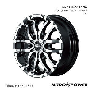 NITRO POWER/M26 CROSS FANG Wj[ 64n A~zC[1{y16×5.5J 5-139.7 INSET20 ubN^bN/~[Jbgz