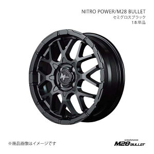 NITRO POWER/M28 BULLET IQ 10�n �A���~�z�C�[��1�{�y16×6.0J 4-100 INSET40 SBK�zX16566043340SB00