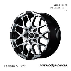 NITRO POWER/M28 BULLET FJN[U[ 15n A~zC[1{y20×8.5J 6-139.7 INSET20 ubN/~[Jbgz