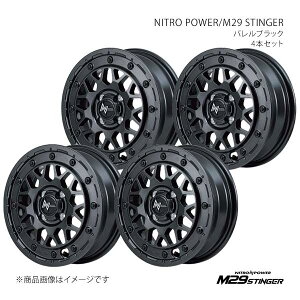 NITRO POWER/M29 STINGER Xy[VA MK94S A~zC[4{Zbgy14×4.5J 4-100 INSET45 BBKzX193445433450300×4