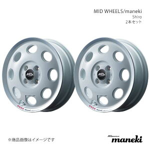 MID WHEELS/maneki GuBS DA64W A~zC[2{Zbgy14×4.5J 4-100 INSET45 WHPzL176445433450400×2
