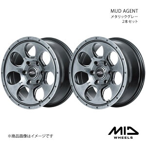 MID WHEELS/MUD AGENT nCG[X/WAXG[X 200n A~zC[2{Zbgy16×6.5J 6-139.7 INSET38 ^bNO[z