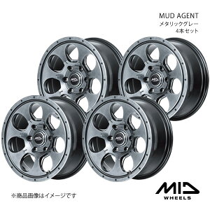 MID WHEELS/MUD AGENT nCG[X/WAXG[X 200n A~zC[4{Zbgy15×6.0J 6-139.7 INSET33 ^bNO[z