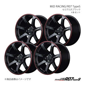 MID RACING/R07 TypeS vEX ZVW40/41W 2011/5`2014/11 A~zC[4{Zbgy17×7.0J 5-114.3 INSET48 SBKzX15F77057348SB00×4