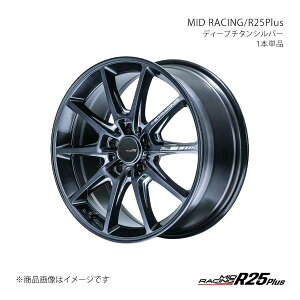 MID���[�V���O/R25Plus �A���~�z�C�[��1�{�y17×7.5J 5-114.3 INSET48 DTS�zMID RACING/R25Plus X190775573480T00×1