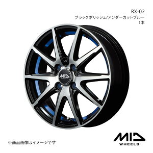 MID WHEELS/RX-02 VG^ 170n A~zC[1{y15×6.0J 5-100 INSET45 ubN|bV/A_[Jbgu[z