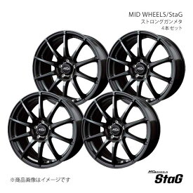 MID WHEELS/StaG プリウス 60系 アルミホイール4本セット【17×6.5J 5-114.3 INSET40 SGM】S76676557340DG0N×4