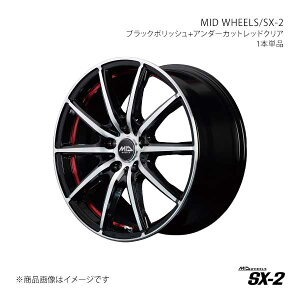 MID WHEELS/SX-2 m[g 12n A~zC[1{y15×5.5J 4-100 INSET43 BKRzX15A55543343B4R0