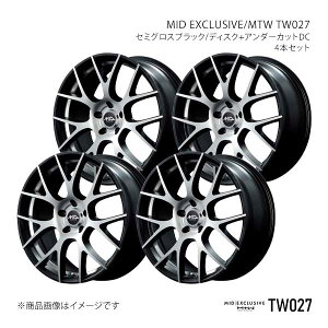 MIDGNXN[Vu/MTW TW027 A~zC[4{Zbgy18×7.0J 5-114.3 INSET40 SBDzMID EXCLUSIVE/MTW TW027 X18A870573400391×4