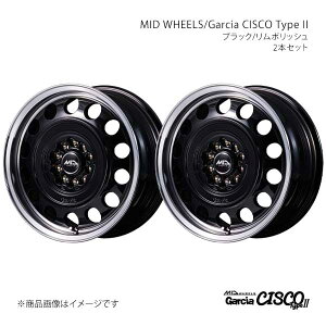 MID WHEELS/�K���V�A�V�X�R �^�C�v2 �A���~�z�C�[��2�{�Z�b�g�y16×6.5J 10-108/114.3 INSET40 BRP�zMID WHEELS/Garcia CISCO TypeII D70666554340BKP0×2