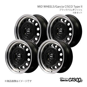 MID WHEELS/Garcia CISCO TypeII �n�C�G�[�X 200�n �A���~�z�C�[��4�{�Z�b�g�y16×6.5J 6-139.7 INSET38 BRP�zD7066656D338BKP0×4