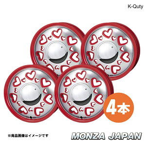 MONZA JAPAN K-Quty ���S��R MH35S/55S �z�C�[�� 4�{�y15×4.5J 4-100 INSET43 RE�z�P�[�L���[�e�B QT-04×4
