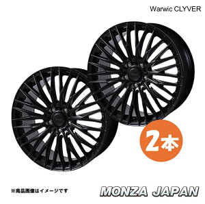 MONZA JAPAN Warwic CLYVER �\���I MA27S�E37S �A���~�z�C�[�� 2�{�y15×4.5J 4-100 INSET45 GBK�z���[�E�B�b�N �N���C���@�[ RV-21×2
