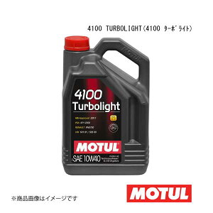 MOTUL `[ ԗpGWIC 4100 TURBOLIGHT(4100 ^[{Cg) 10W-40 4L×4{ 107720×4