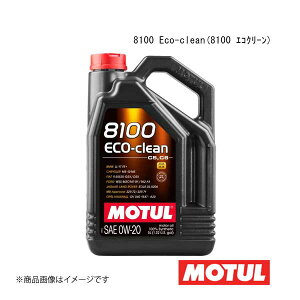 MOTUL `[ ԗpGWIC 8100 Eco-clean(8100 GRN[) 0W-20 5L×4{ 108862×4