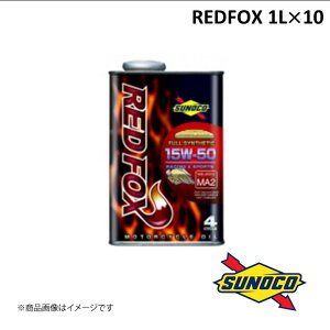 SUNOCO/XmR REDFOXV[Y GWIC RACING&SPORTS 15W-50 1L×10 FULL SYNTHETIC(GXe) bhtHbNX S 100%w oCN ֎