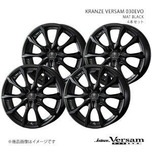 KRANZE VERSAM 030EVO �N�����c�F ���F���T�� 030�G�{ �z�C�[�� 4�{�Z�b�g 0041911×4 �y16×5.5J 4-100 INSET45 MAT BLACK�z