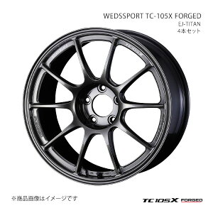 WEDSSPORT TC-105X FORGED EFbYX|[c eB[V[ C`}S GbNX zC[ 1{Pi 0074102 y17×7.5J 5-100 INSET44 EJ-TITANz