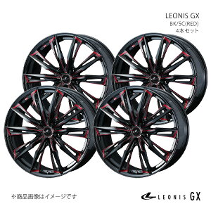 LEONIS GX vEX 40n A~zC[ 4{Zbg 0039378×4y18×8.0J 5-114.3 INSET42 BK/SC(RED)z