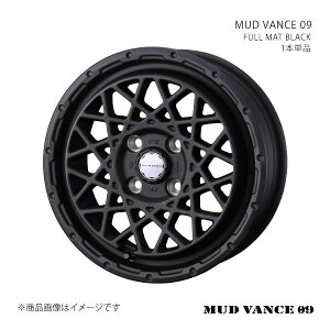 MUD VANCE 09 �}�b�h���@���X �[���i�C�� �z�C�[�� 1�{�P�i 0041151 �y15×4.5J 4-100 INSET45 FULL MAT BLACK�z