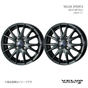 VELVA SPORT2 ���F�����@ �X�|���g �c�[ �z�C�[�� 2�{�Z�b�g 0039159×2 �y16×5.5J 4-100 INSET45 DEEP METAL2�z