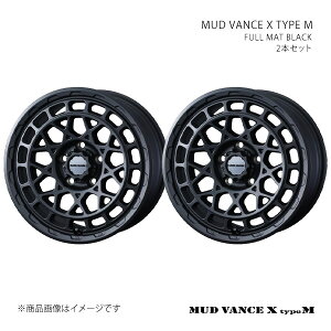 MUD VANCE X TYPE M �}�b�h���@���X �G�b�N�X �^�C�v�G�� �z�C�[�� 2�{�Z�b�g 0041564×2 �y16×5.5J 5-139.7 INSET22 FULL MAT BLACK�z