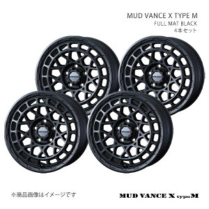 MUD VANCE X TYPE M �}�b�h���@���X �G�b�N�X �^�C�v�G�� �z�C�[�� 4�{�Z�b�g 0041568×4 �y16×7.0J 5-114.3 INSET35 FULL MAT BLACK�z
