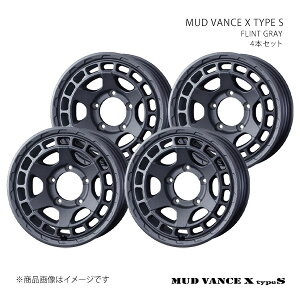 MUD VANCE X TYPE S �}�b�h���@���X �G�b�N�X �^�C�v�G�X �z�C�[�� 4�{�Z�b�g 0041604×4 �y12×4.0J 4-100 INSET40 FLINT GRAY�z