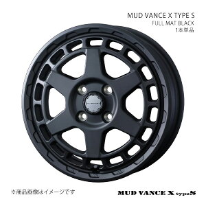 MUD VANCE X TYPE S �}�b�h���@���X �G�b�N�X �^�C�v�G�X �z�C�[�� 1�{�P�i 0041594 �y15×4.5J 4-100 INSET45 FULL MAT BLACK�z