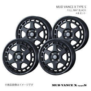 MUD VANCE X TYPE S �}�b�h���@���X �G�b�N�X �^�C�v�G�X �z�C�[�� 4�{�Z�b�g 0041592×4 �y14×5.0J 4-114.3 INSET42 FULL MAT BLACK�z