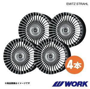 WORK ���[�N �z�C�[�� 4�{ �C�~�b�c �V���g���[�� 1�s�[�X NX200t-F SPORT DBA-AGZ10�y20×8.5J 5-114.3 INSET35 BP�zEMITZ STRAHL