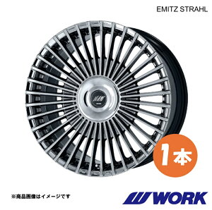 WORK ���[�N �z�C�[�� 1�{ �C�~�b�c �V���g���[�� 1�s�[�X NX200t-F SPORT DBA-AGZ10�y20×8.5J 5-114.3 INSET35 WBC�zEMITZ STRAHL