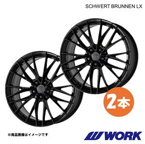 WORK ���[�N �z�C�[�� 2�{ �V�����@�[�g �u���l��LX 1�s�[�X CR-V 4WD DBA-RM4�y18×7.5J 5-114.3 INSET48 BLK�zSCHWERT BRUNNEN LX