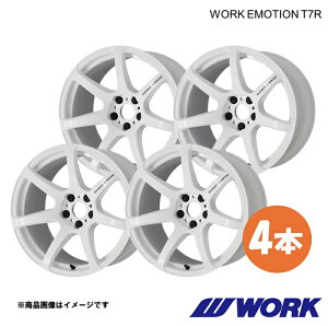 WORK ���[�N �z�C�[�� 4�{ ���[�N�G���[�V����T7R 1�s�[�X DAYZ 5AA-B44W�y16×5.5J 4-100 INSET45 WHT�zWORK EMOTION T7R